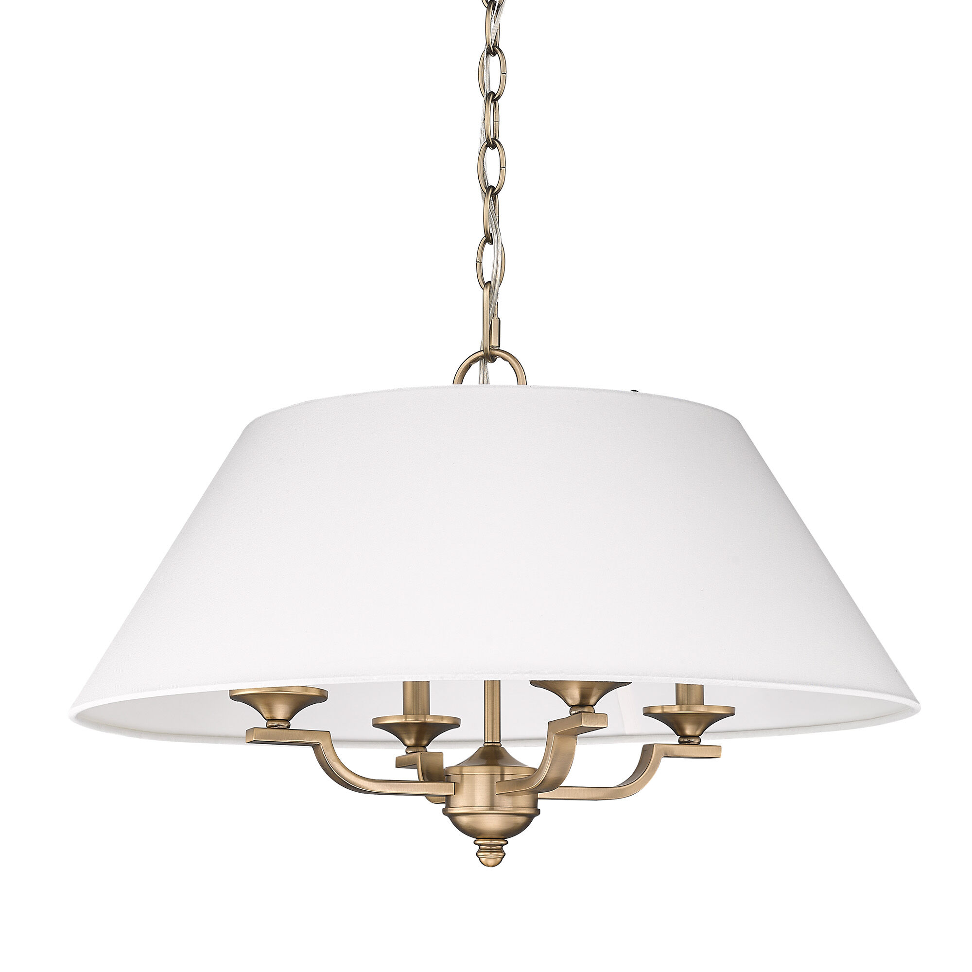 Coretta 4 Light 25 inch Modern Brass Pendant Ceiling Light